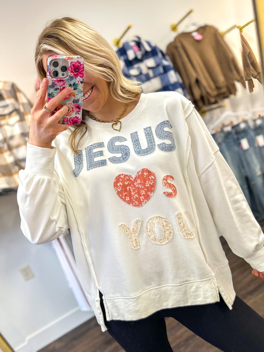 Jesus Loves You Pullover