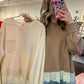 Lottie Lace Trim Thermal Top - Latte