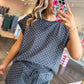 Sweet Spot Polka Dot Short Set - Blackish Charcoal