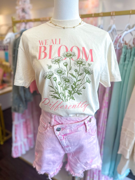 We All Bloom Differently Graphic Tee