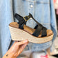 CORKY'S: Something's Fishy Black Wedge