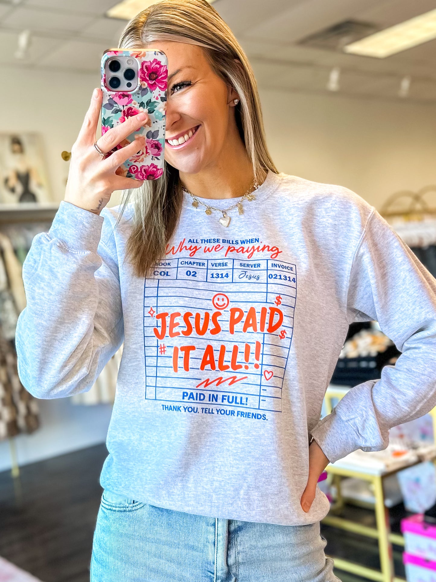 Jesus Paid It All Crewneck