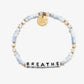 Breathe Bracelet - Cotton Clouds | Little Words Project