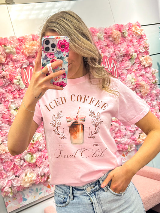 Iced Coffee Social Club Graphic Tee