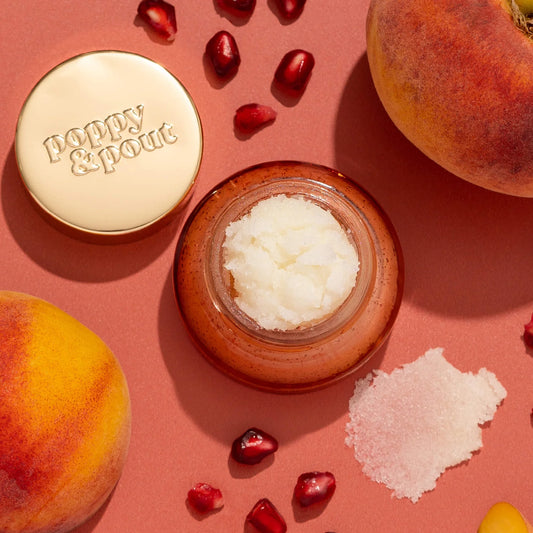 Pomegranate Peach Lip Scrub - Poppy & Pout