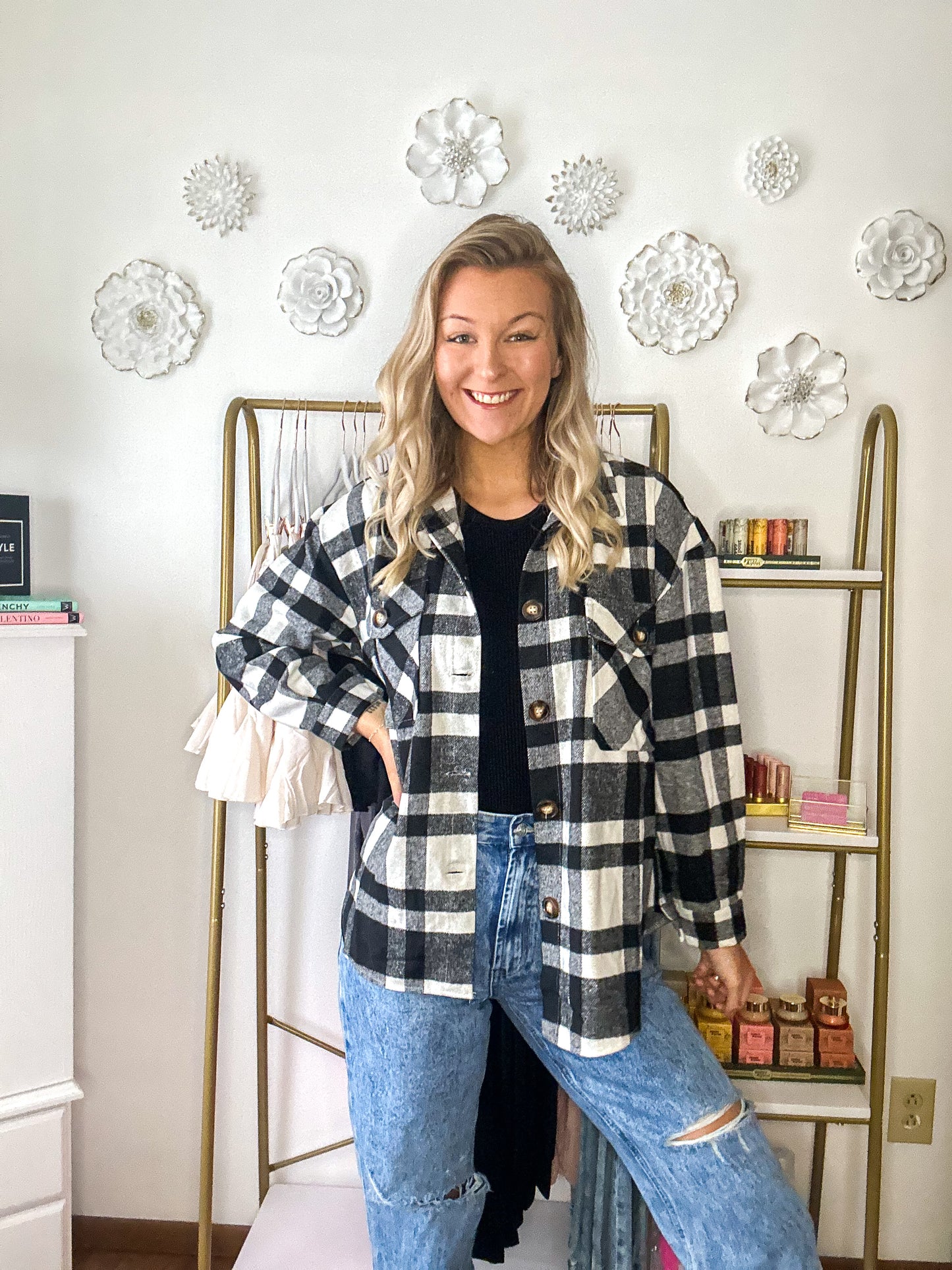 Piper Plaid Button Down Flannel Shacket