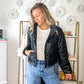 Blakeley Black Puff Crop Jacket