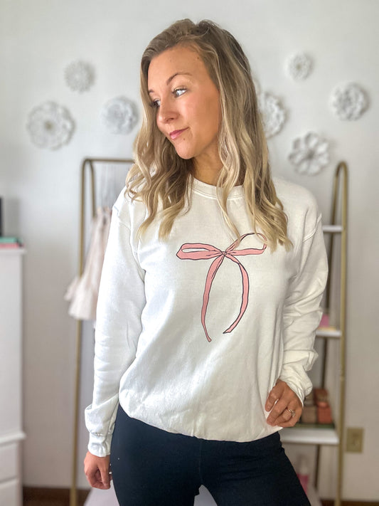 Proverbs 31:25 Bow Sweatshirt