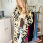 Harper Heavyweight Animal Print Cardigan