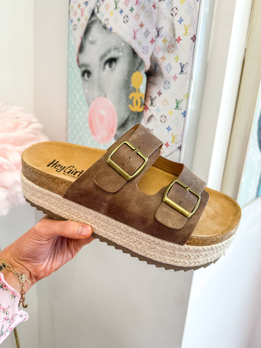 CORKY'S: No Filter Tan Platform Sandals