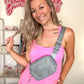 Sammie Solid Activewear Romper w/ Pantie Lining - Pink