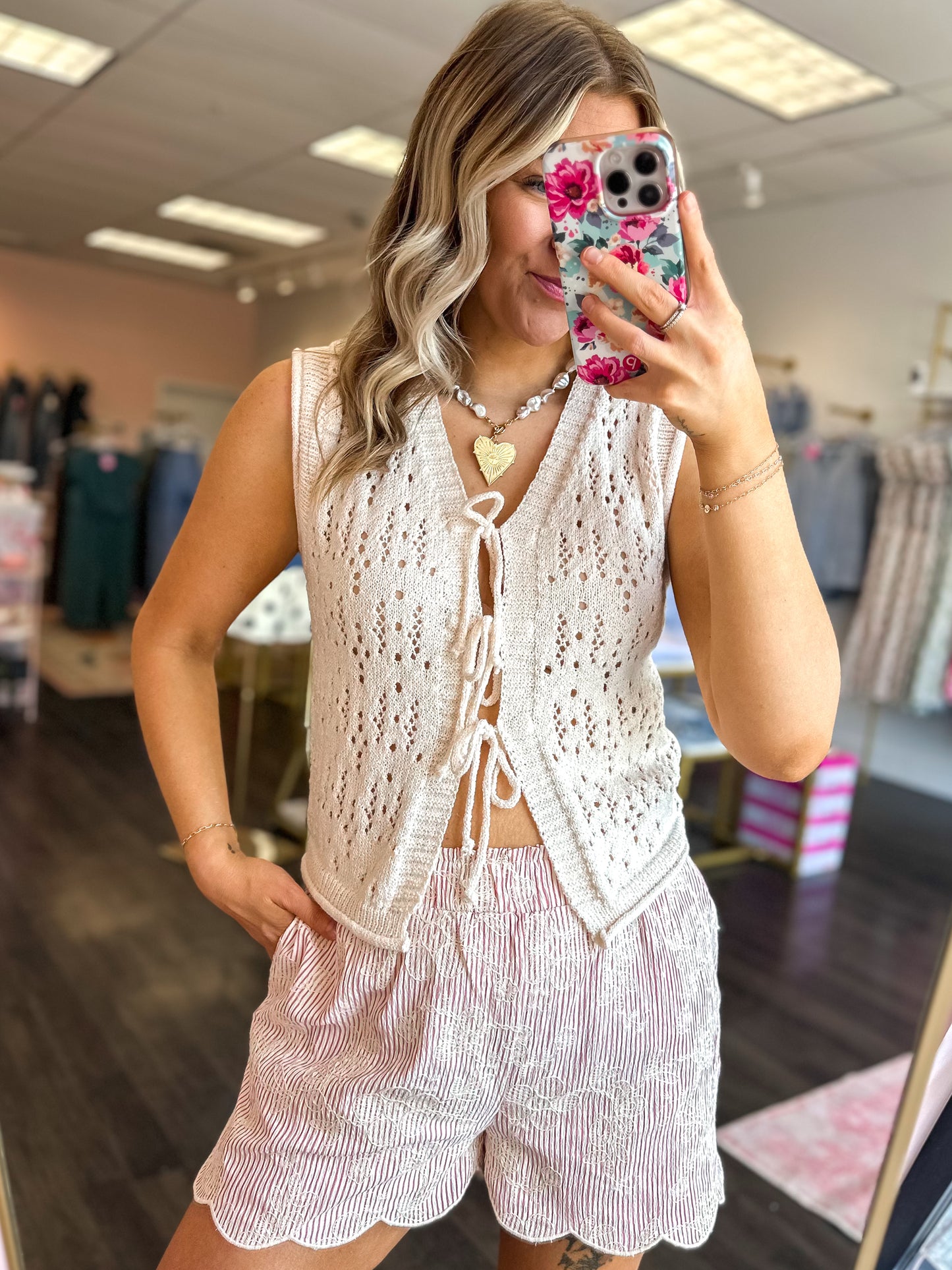 Coastal Charm Sweater Vest