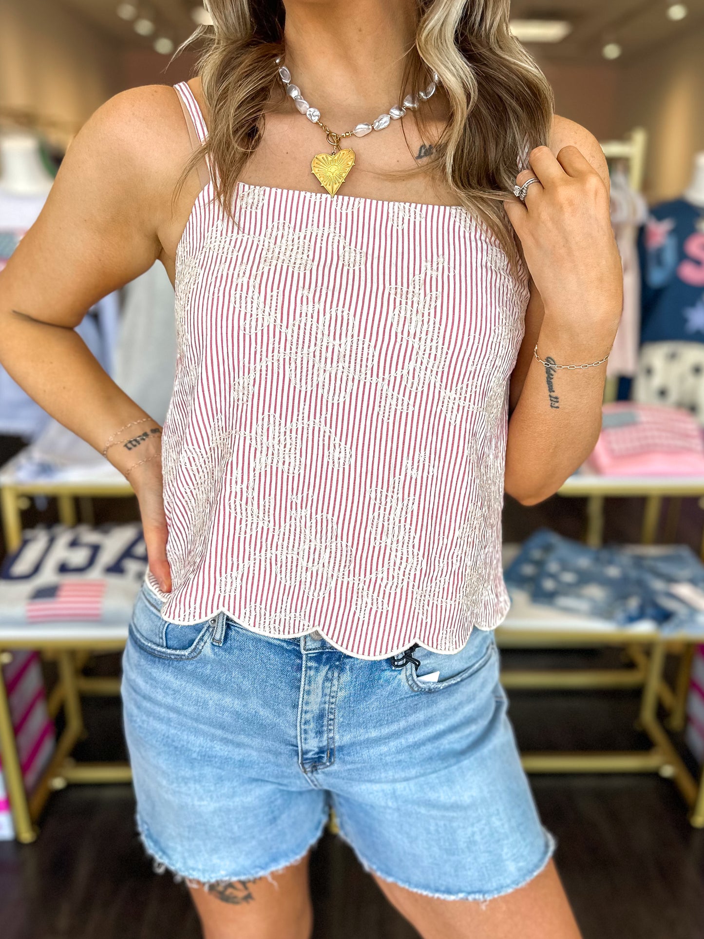 Summer Sweetheart Scallop Tank