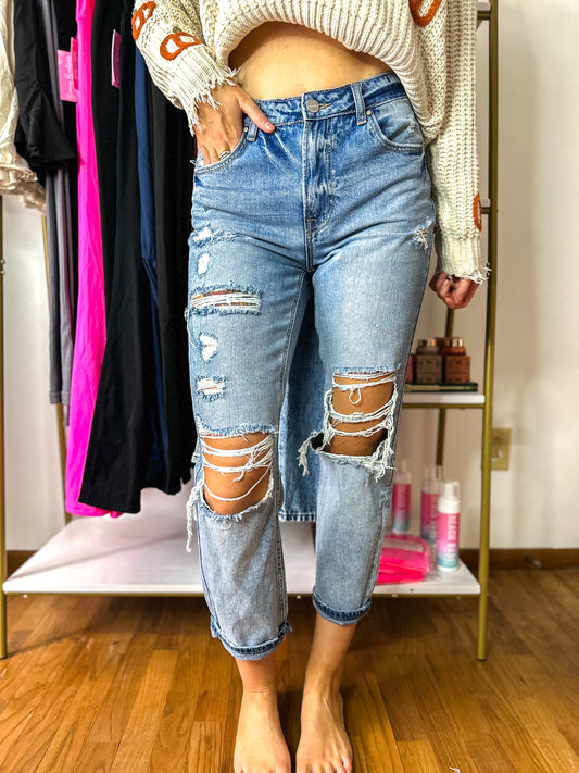 Harlow High Rise Boyfriend RISEN Jeans