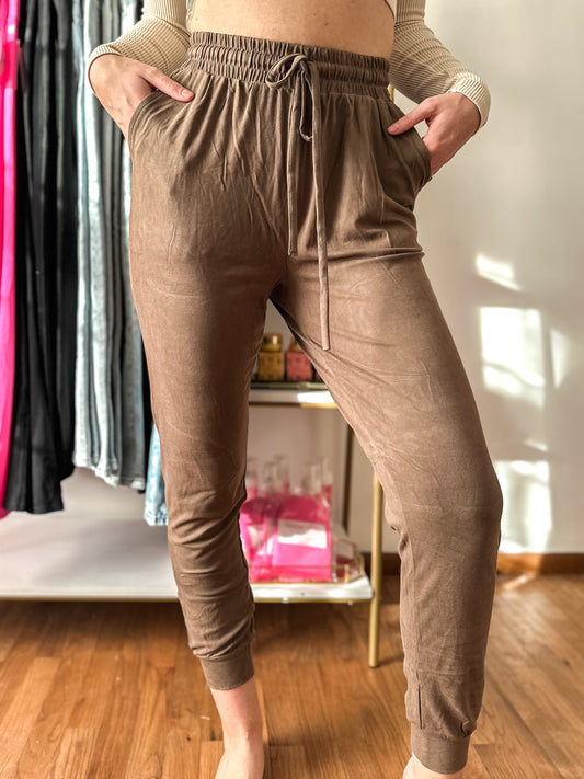 Maya Mocha Soft Touch Relaxed Joggers