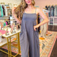 Willow Wide Leg Jumpsuit - Charcoal