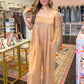 Willow Wide Leg Jumpsuit - Latte