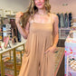Willow Wide Leg Jumpsuit - Latte
