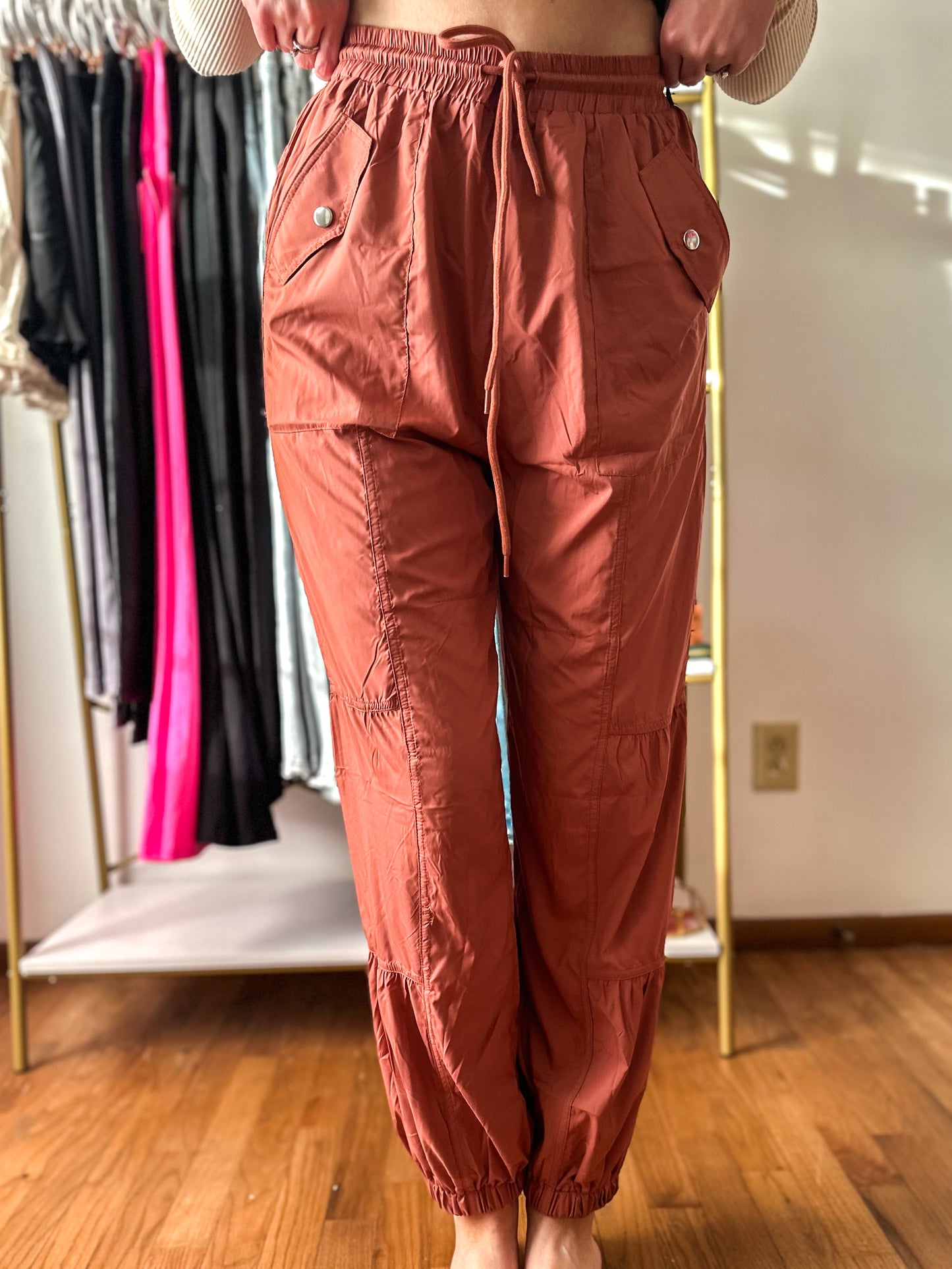 On The Go Essential Cargo Pants - Clay