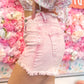 It Girl High Rise Crossover RISEN Shorts - Acid Pink