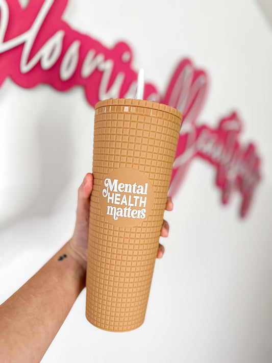 Mental Health Matters Smooth Textured Tumbler