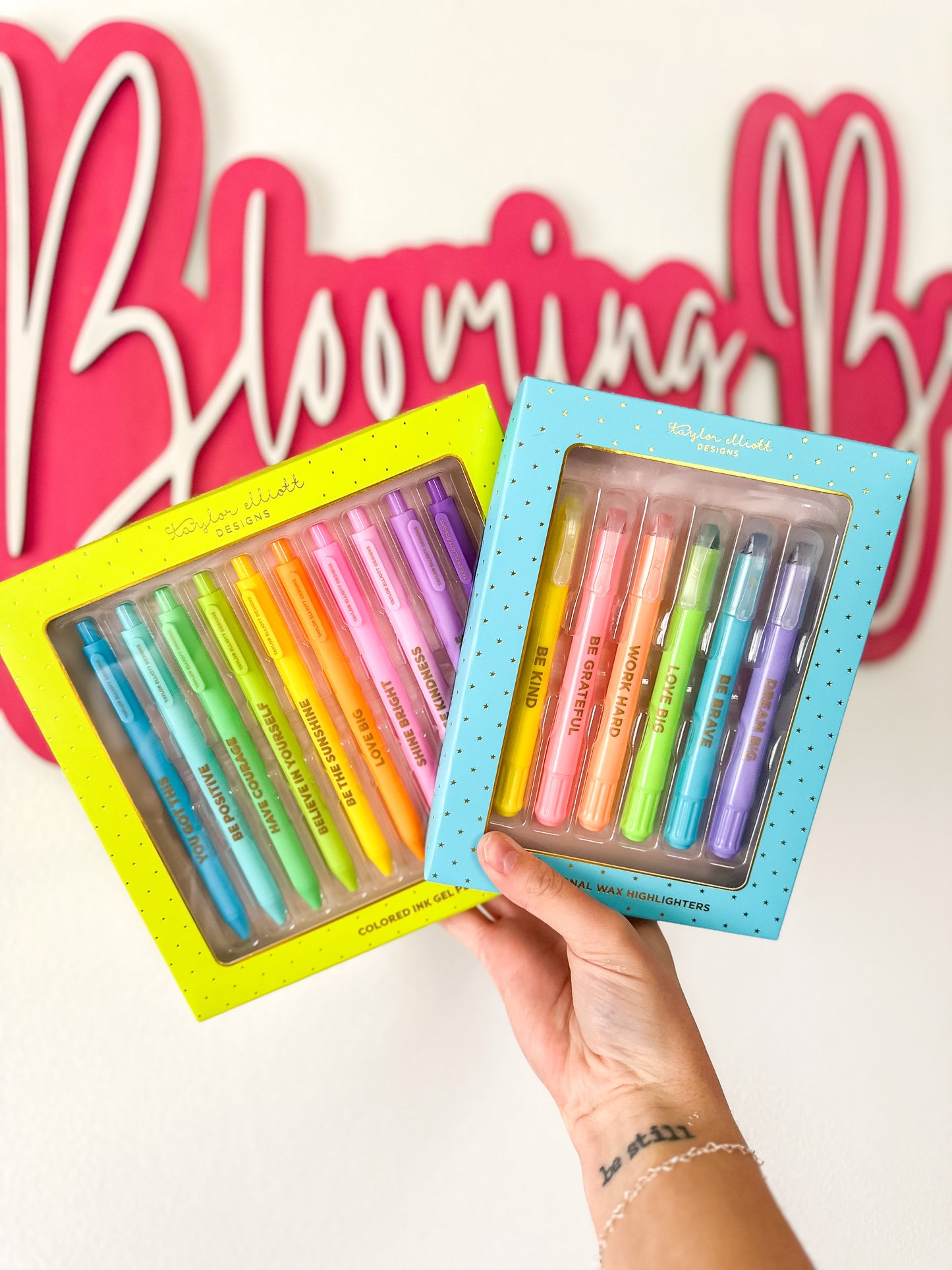 Motivational Wax Highlighter Set - 6 Piece