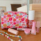 Retro Florals - Quilted Cosmetics / Pencil Bag