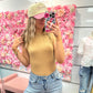 Renee Round Neck Bodysuit - Taupe