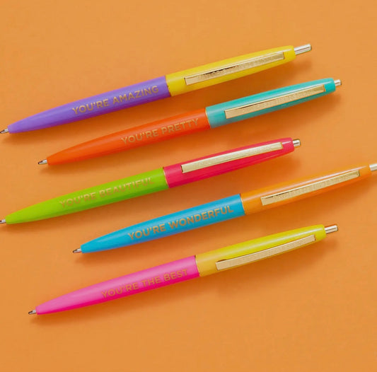 Compliments/Affirmations - 5 Piece Pen Set