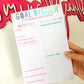 "Goal Digger" Goal Setting Notepad