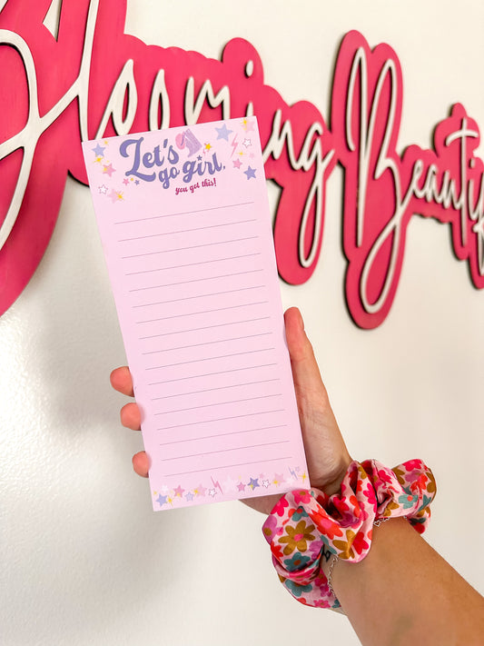 Let's Go Girl - List Pad