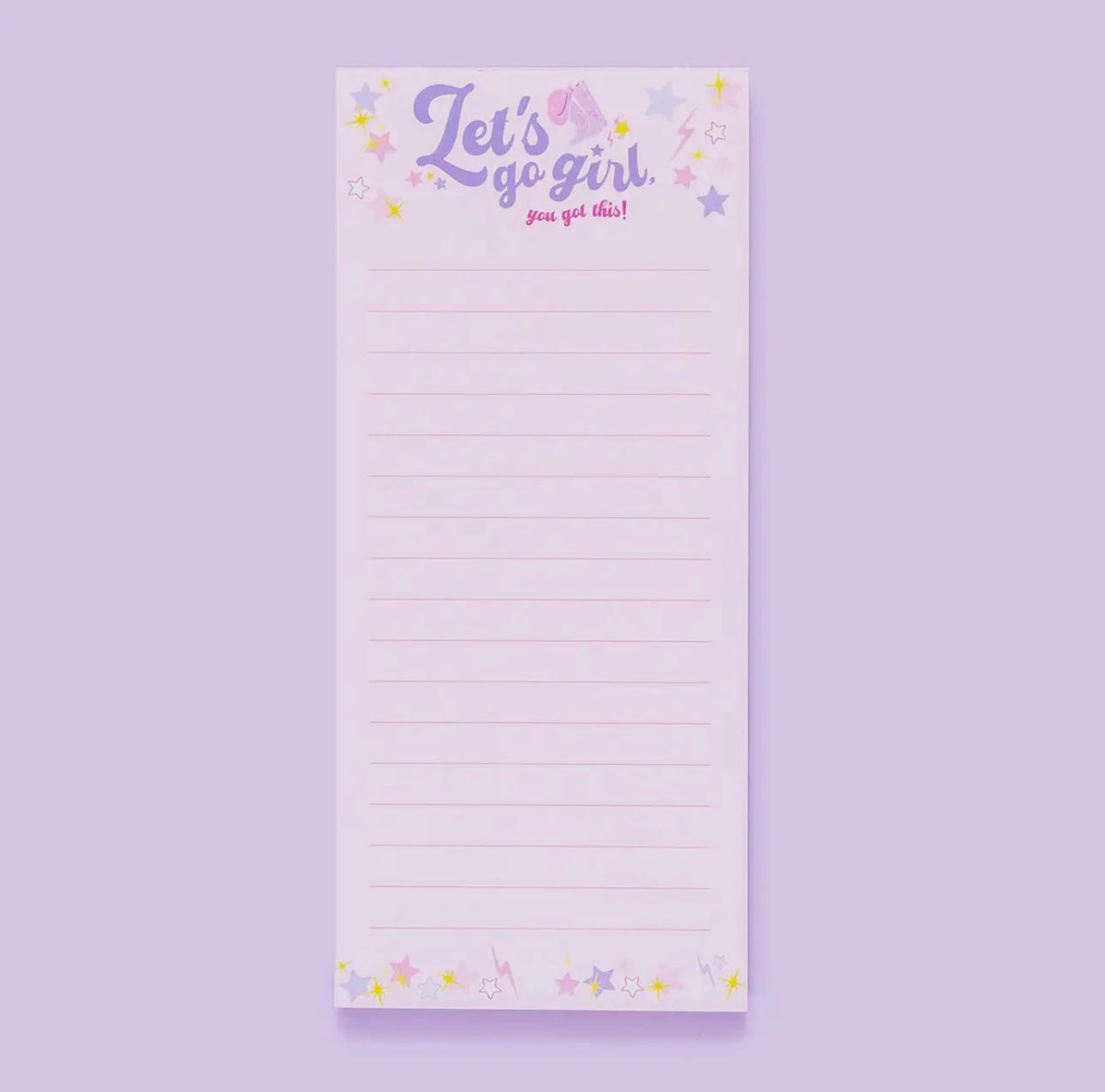 Let's Go Girl - List Pad