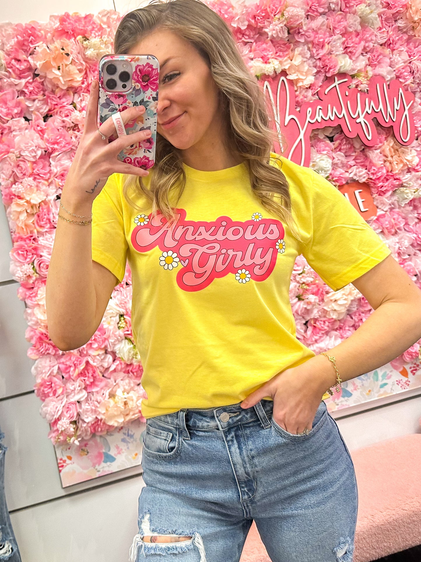 Anxious Girly Graphic Tee