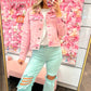 Hampton High Rise Knee Distressed Straight RISEN Jeans - Mint
