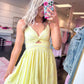 Everly Eyelet Dress - Yellow