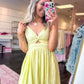Everly Eyelet Dress - Yellow