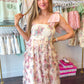 Blush Blossom Midi Dress