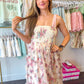 Blush Blossom Midi Dress