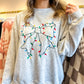 Bow Christmas Lights Holiday Sweatshirt