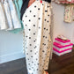 Dottie Scuba Barrel Lounge Pants - Cream/Black