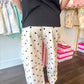 Dottie Scuba Barrel Lounge Pants - Cream/Black