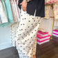 Dottie Scuba Barrel Lounge Pants - Cream/Black
