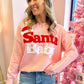 Santa Baby Pink Knit Sweater