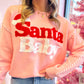 Santa Baby Pink Knit Sweater