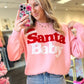 Santa Baby Pink Knit Sweater