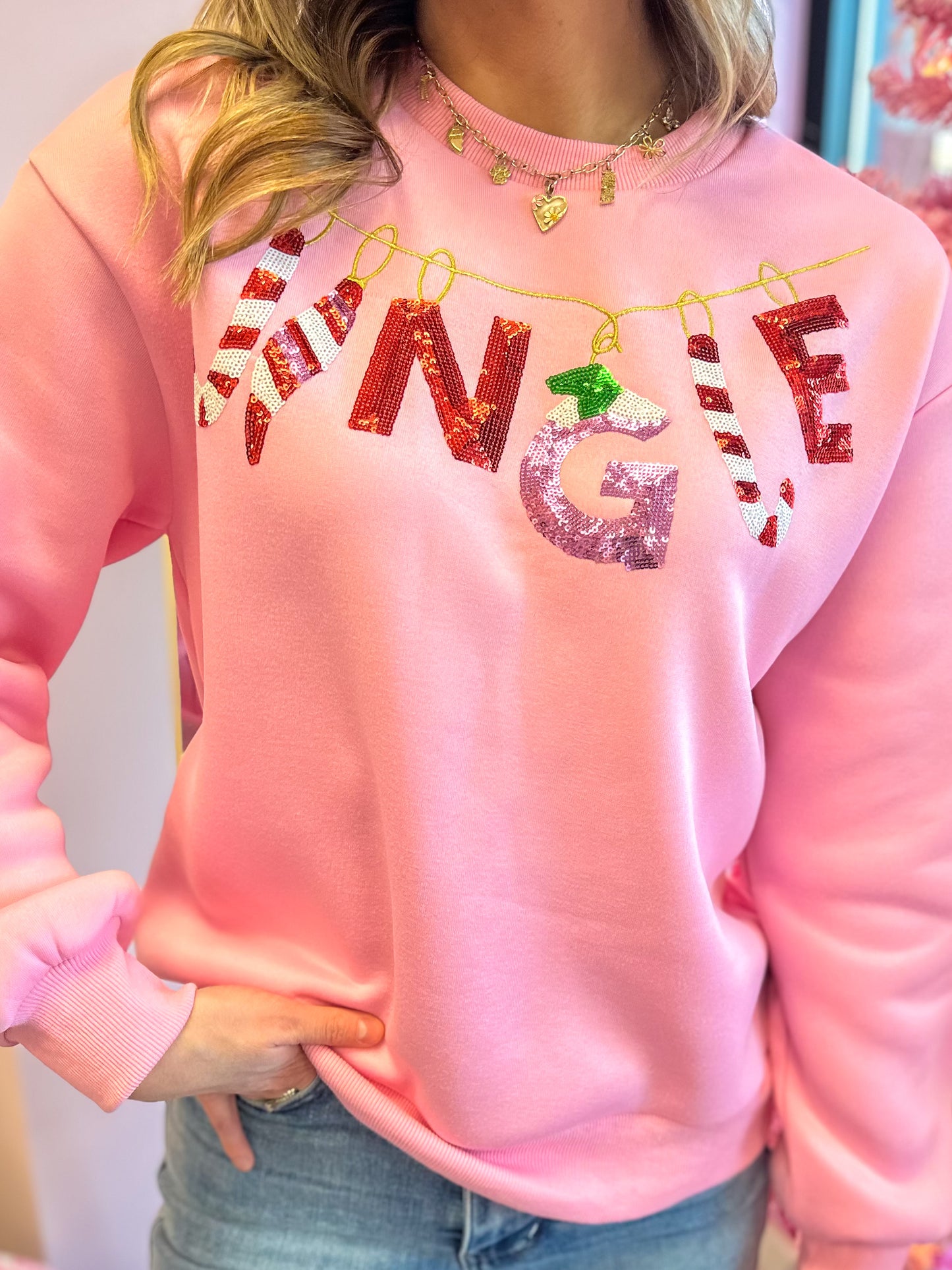 Jingle Sequin Sweatshirt