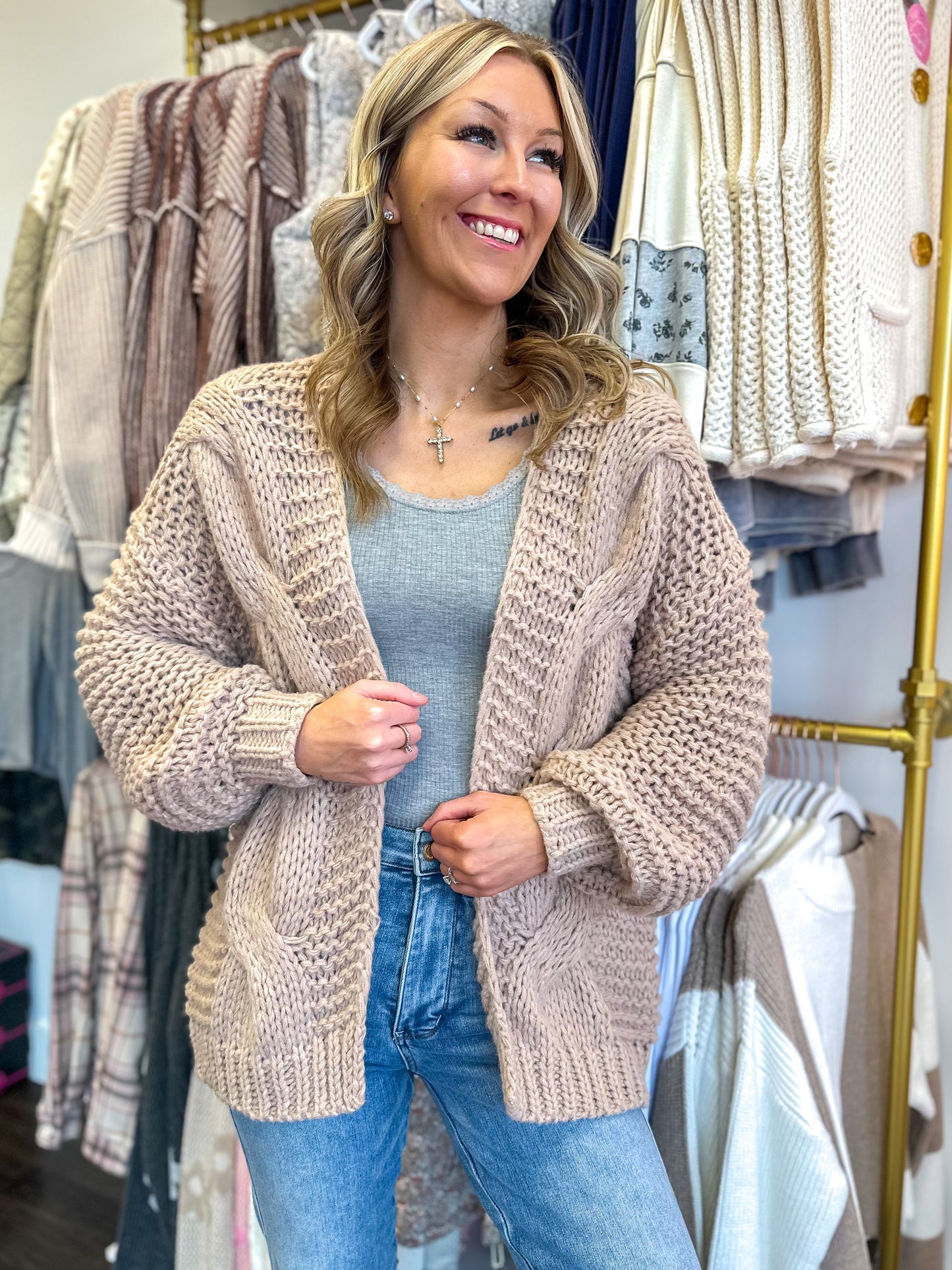Charlotte Chunky Knit Cardigan