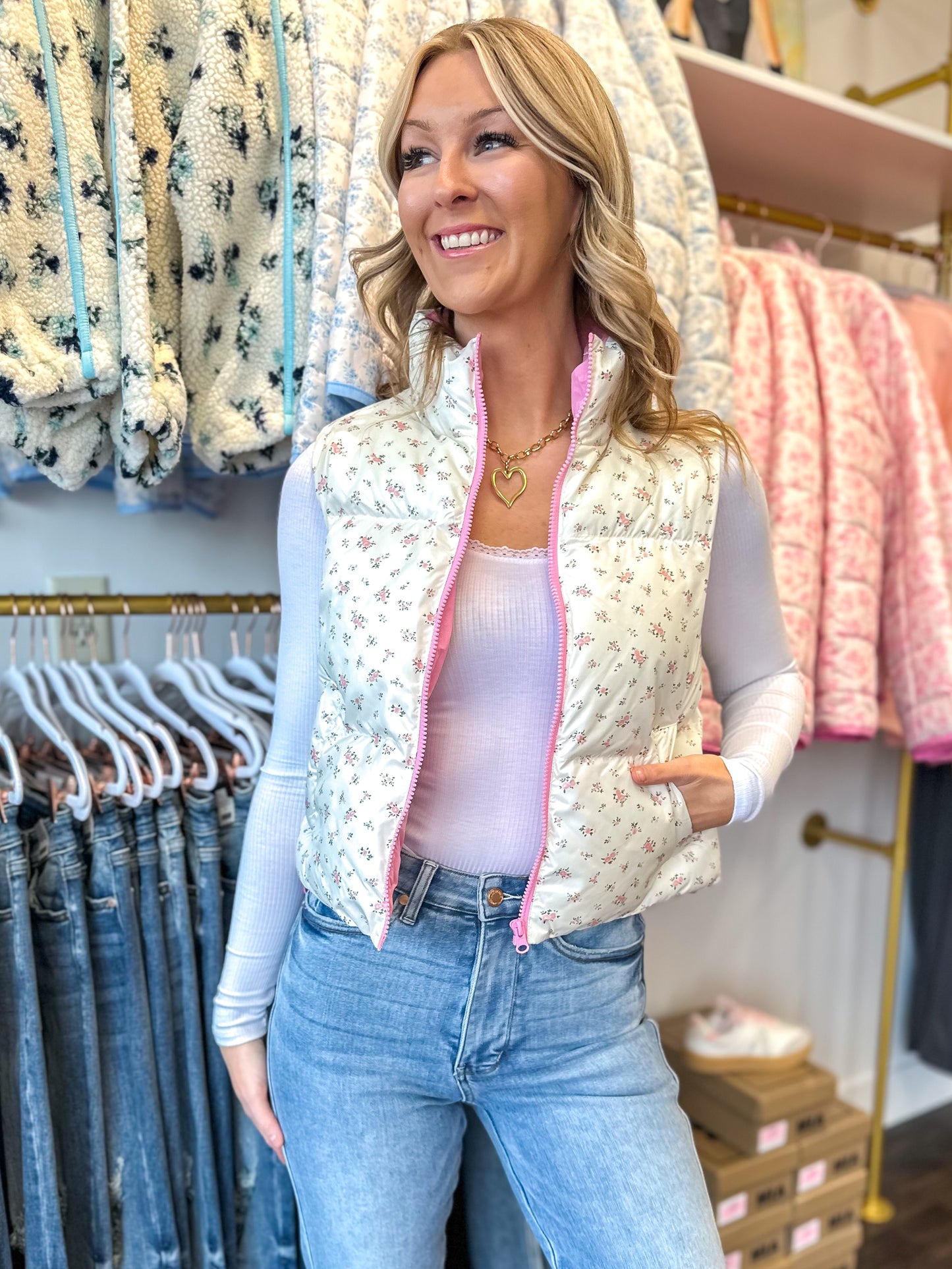 Falling For Florals Vest