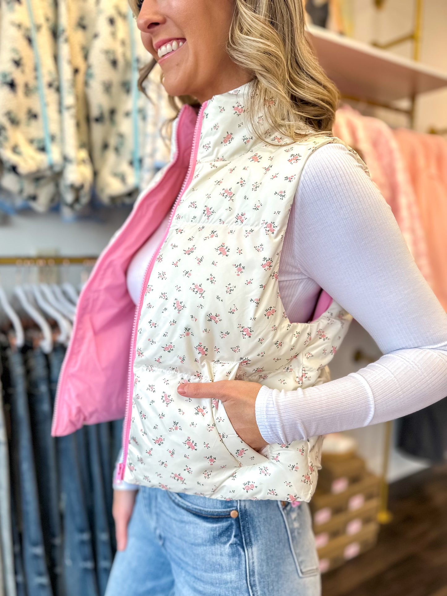 Falling For Florals Vest