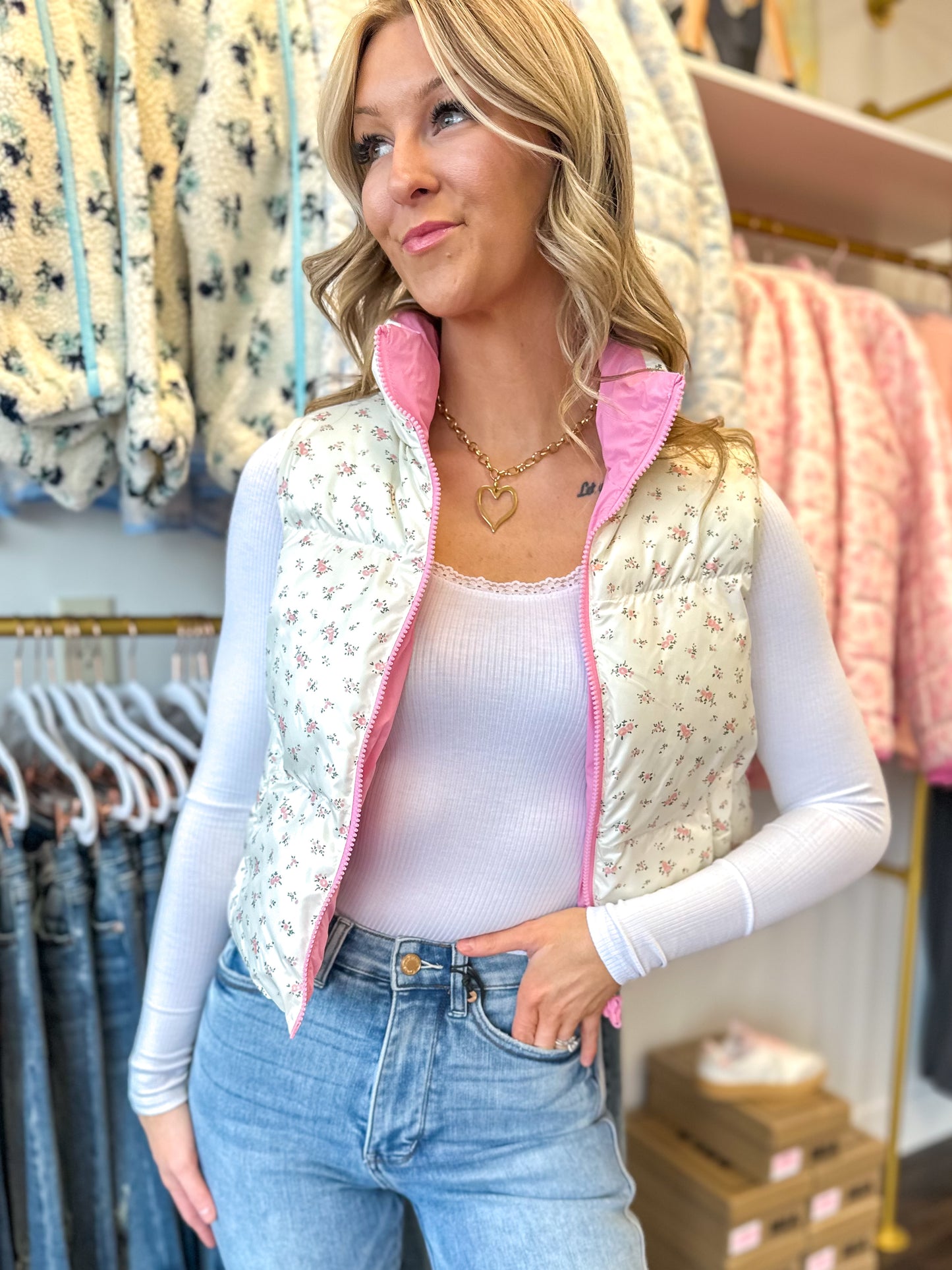 Falling For Florals Vest